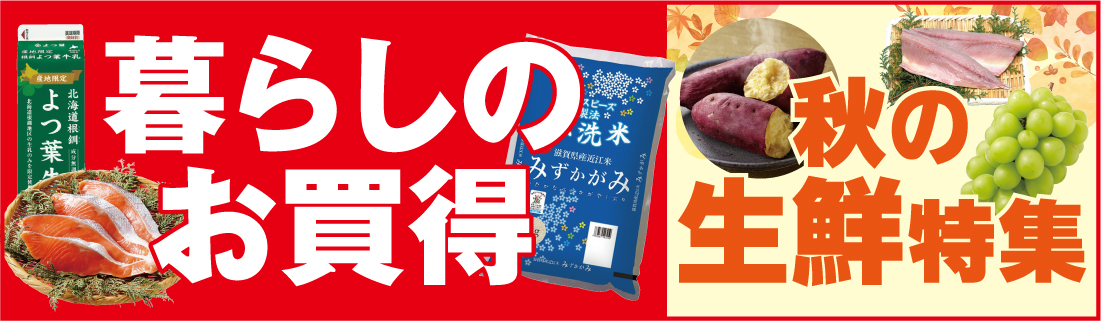 暮らしのお買い得+秋の生鮮特集#144
