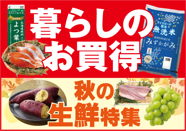 暮らしのお買い得+秋の生鮮特集#144